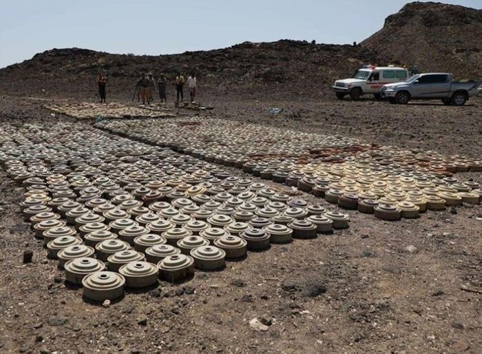 انتزاع 11 ألف و785 لغماً زرعتها الميليشيا الإنقلابية