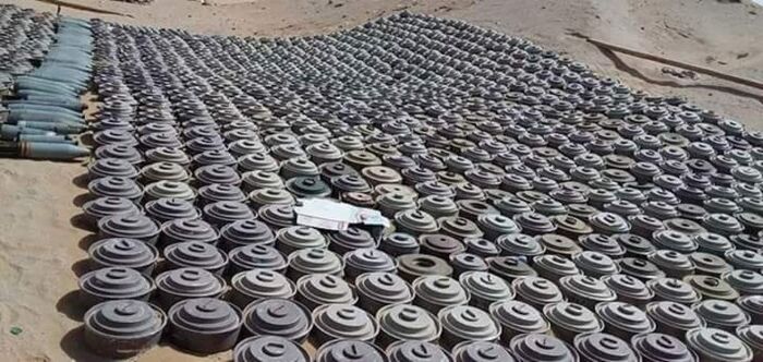 نزع 7416 لغما في اليمن خلال 102 يوما