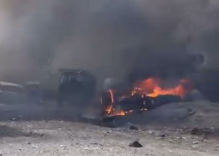 نجاة قائد اللواء الثاني عمالقة حمدي شكري من محاولة اغتيال بانفجار سيارة مفخخة شمالي عدن