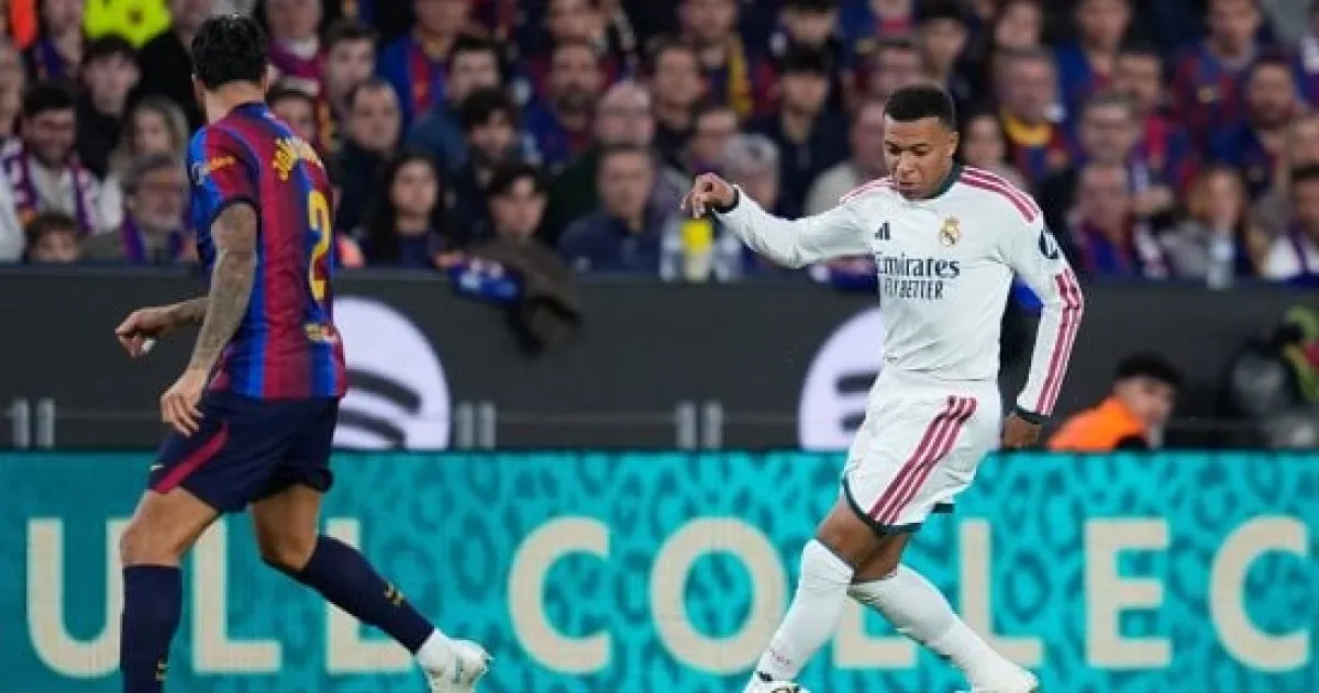 مبابي يضع ريال مدريد في المقدمة على برشلونة في الكلاسيكو