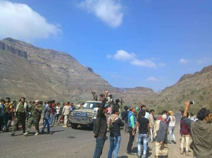 تحرير أكثر من عشرة مواقع وقرى في مديرية دمت هي كالتالي..