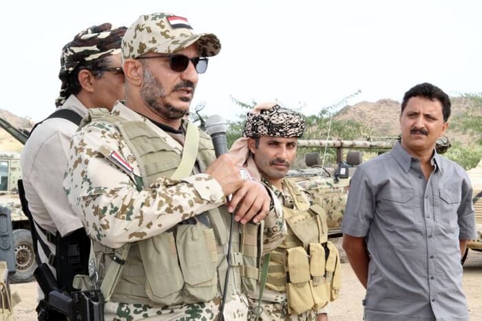 صور| حيا مأرب وأكد قدرات القوات المشتركة.. العميد طارق صالح: نخوض معركة القادسية الثالثة ضد فارس
