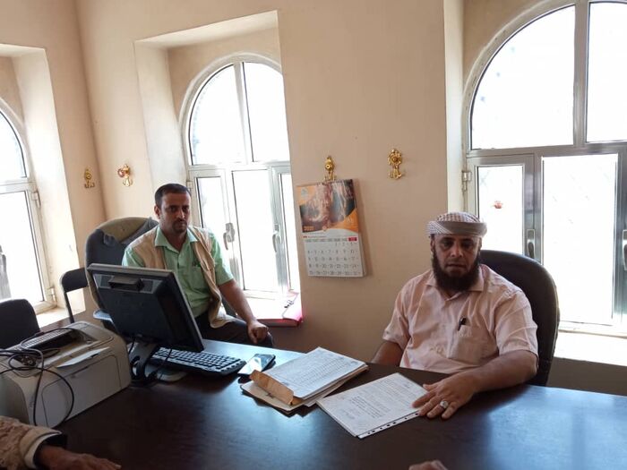 الضالع.. مدير عام فرع الهيئة العامه للاراضي والمساحة والتخطيط العمراني يزور مكتب الاوقاف