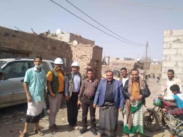 مدير عام قعطبة يستقبل فريق الصندوق الاجتماعي للتنمية الخاص بمشروع رصف المدينة القديمة "المرحلة الثانية"