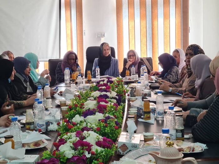 في إجتماع مع وفد الحكومة الألمانية.. رئيسة اللجنة الوطنية للمرٲة تؤكد على أهمية تواجد المرأة في مراكز صنع  القرار