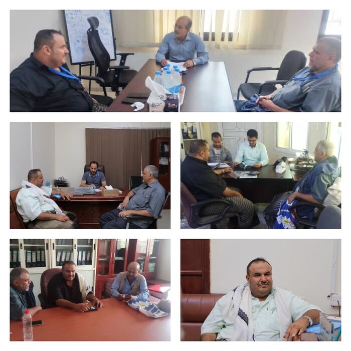 مدير عام قعطبة يزور عدد من المنظمات والمؤسسات الدولية بعدن لمناقشة احتياجات المديرية