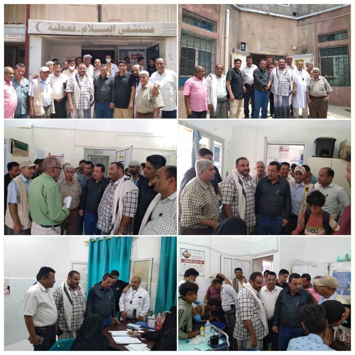 مدير عام صحة الضالع يزور مستشفى السلام ومركز الطوارئ التوليدية بقعطبة