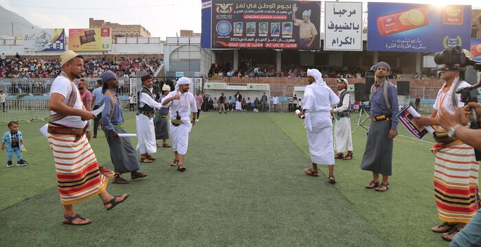 ‏برعاية العميد طارق صالح.. مهرجان تعز العيدي السادس يوصل فعاليات الإحتفاء بفنان الشعب عطروش
