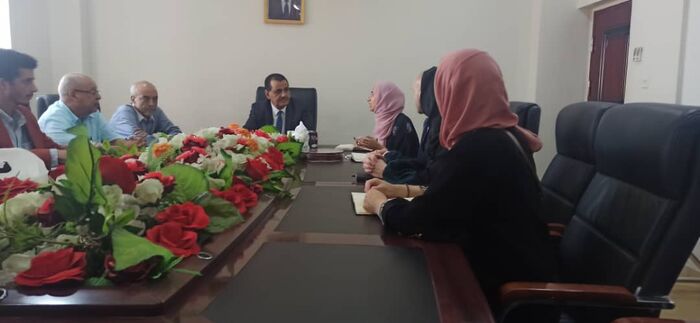 وكيل أول وزارة الكهرباء والطاقة يستقبل رئيس فريق الانعاش الاقتصادي بسفارة المملكة المتحدة