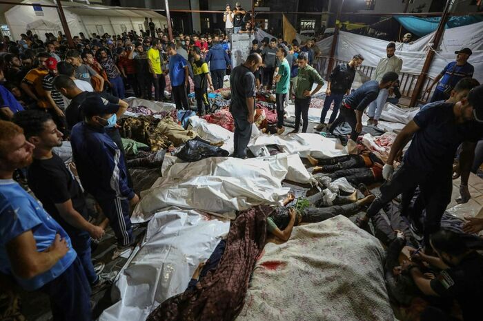 عاجل.. أكثر من 500 شهيد في قصف إسرائيلي على مستشفى المعمداني بقطاع #غزة "صور"