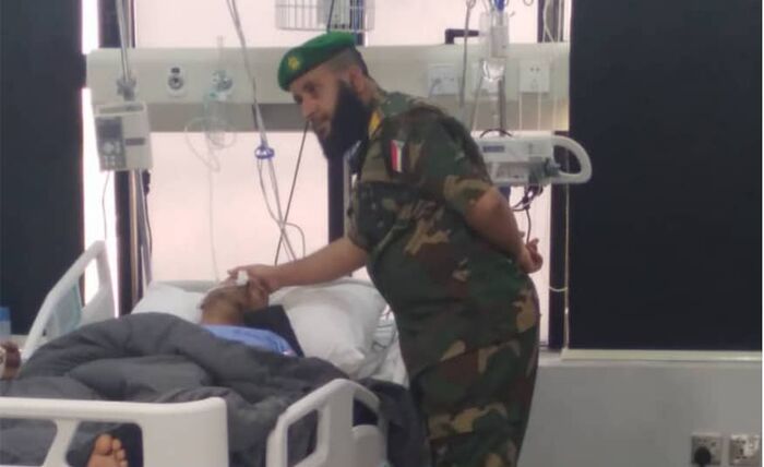 إصابة قائد طوارئ وحدة حماية الأراضي في هجوم مسلح على مطار عدن المستقبلي