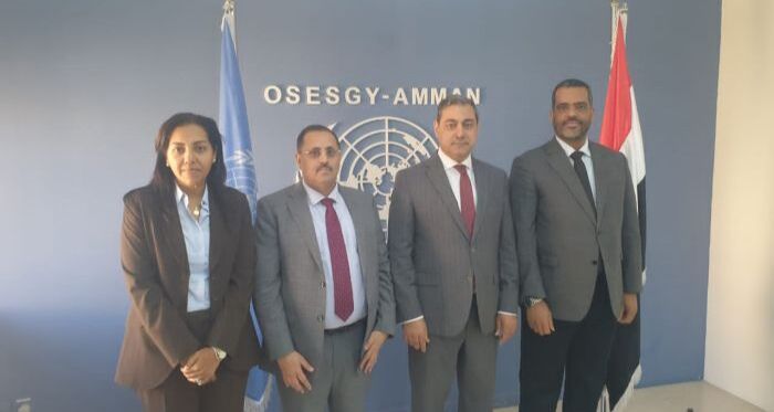 أبو حورية وبن بريك يبحثان مع نائب المبعوث الأممي جهود الحل السياسي في اليمن