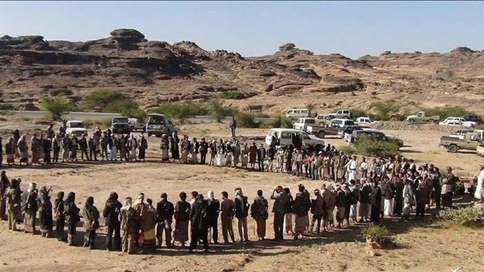 معين برس تنشر الأسماء | قبائل #حجور تنصِّب أربعة مشائخ لقيادة الحرب