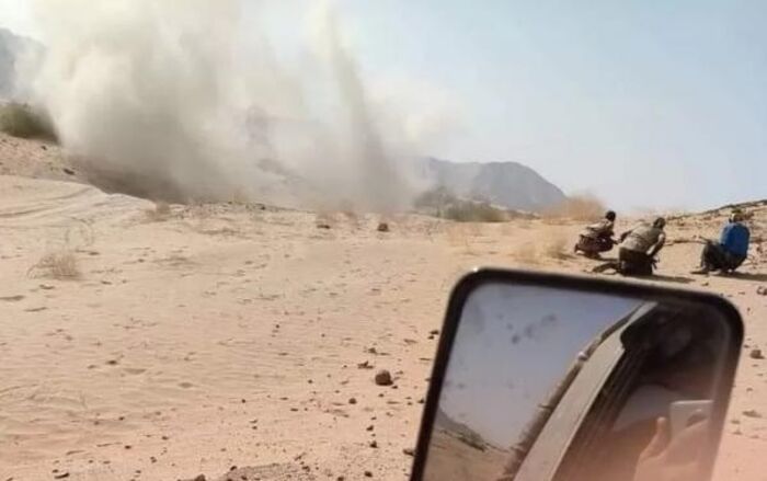 إسقاط طائرة مسيرة حوثية مفخخة بحريب جنوب #مأرب