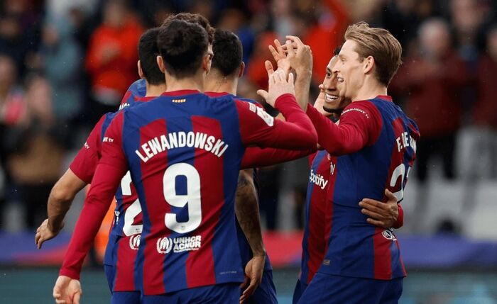 برشلونة يسحق ضيفه خيتافي برباعية نظيفة