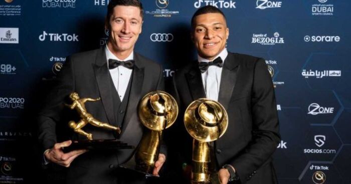 بحفل ضخم احتضنته دبي.. منح #مبابي جائزة أفضل لاعب بالعالم