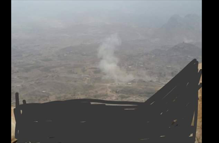 الضالع | ميليشيا الحوثي تفجر منزل رئيس جهاز المخابرات .. صورة